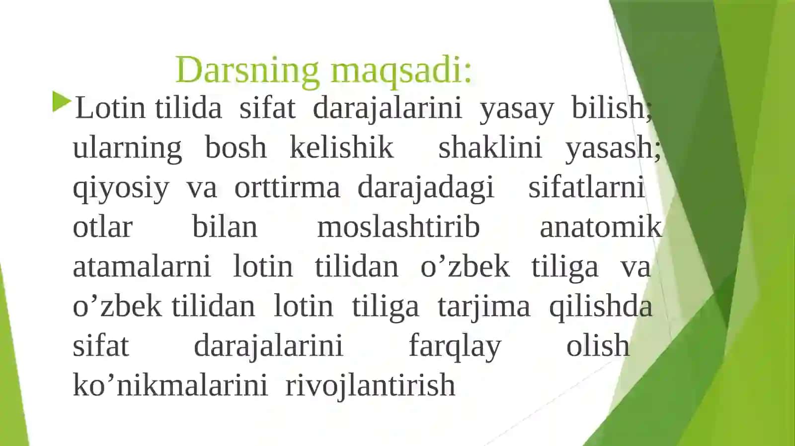 Sifat darajalari 2