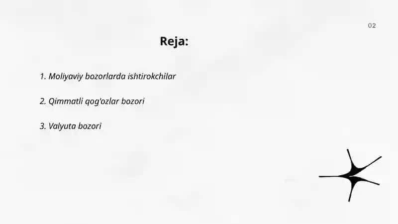 Moliyaviy bozorlarda ishtirokchilar 2