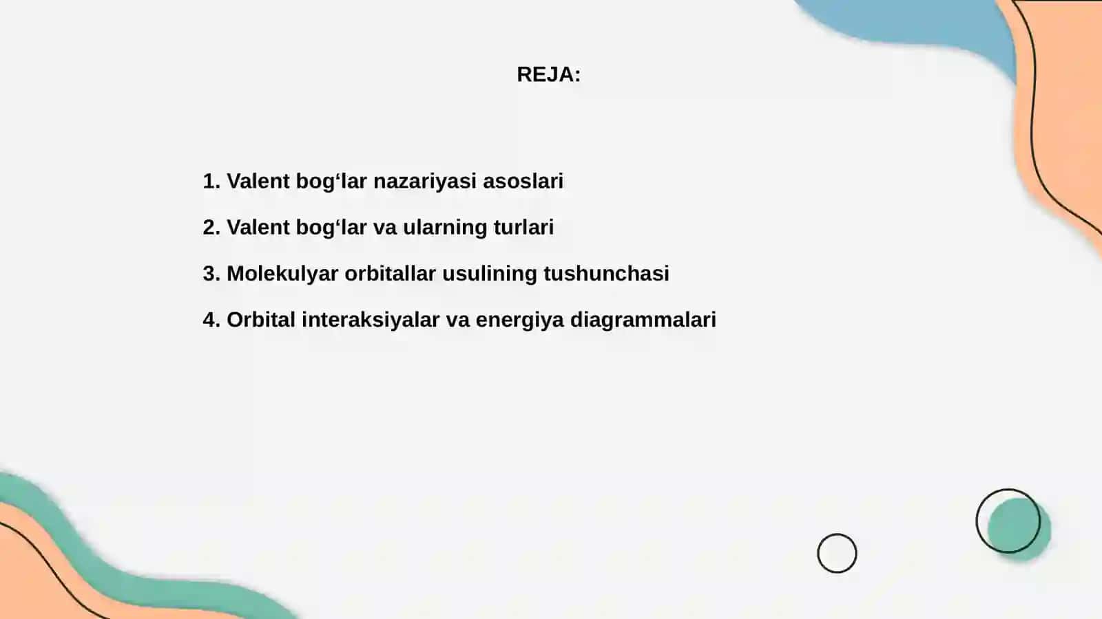 Valent bog‘lar nazariyasi 2