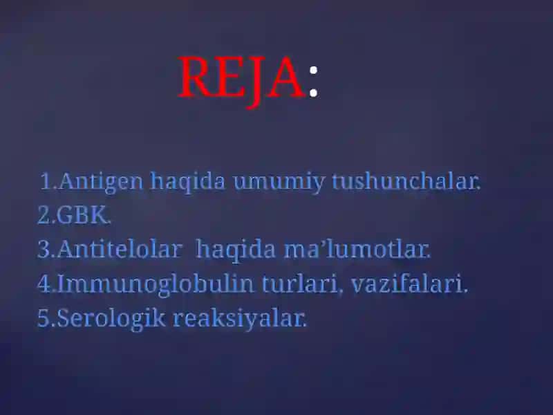 Antigenlar va antitelolar 2
