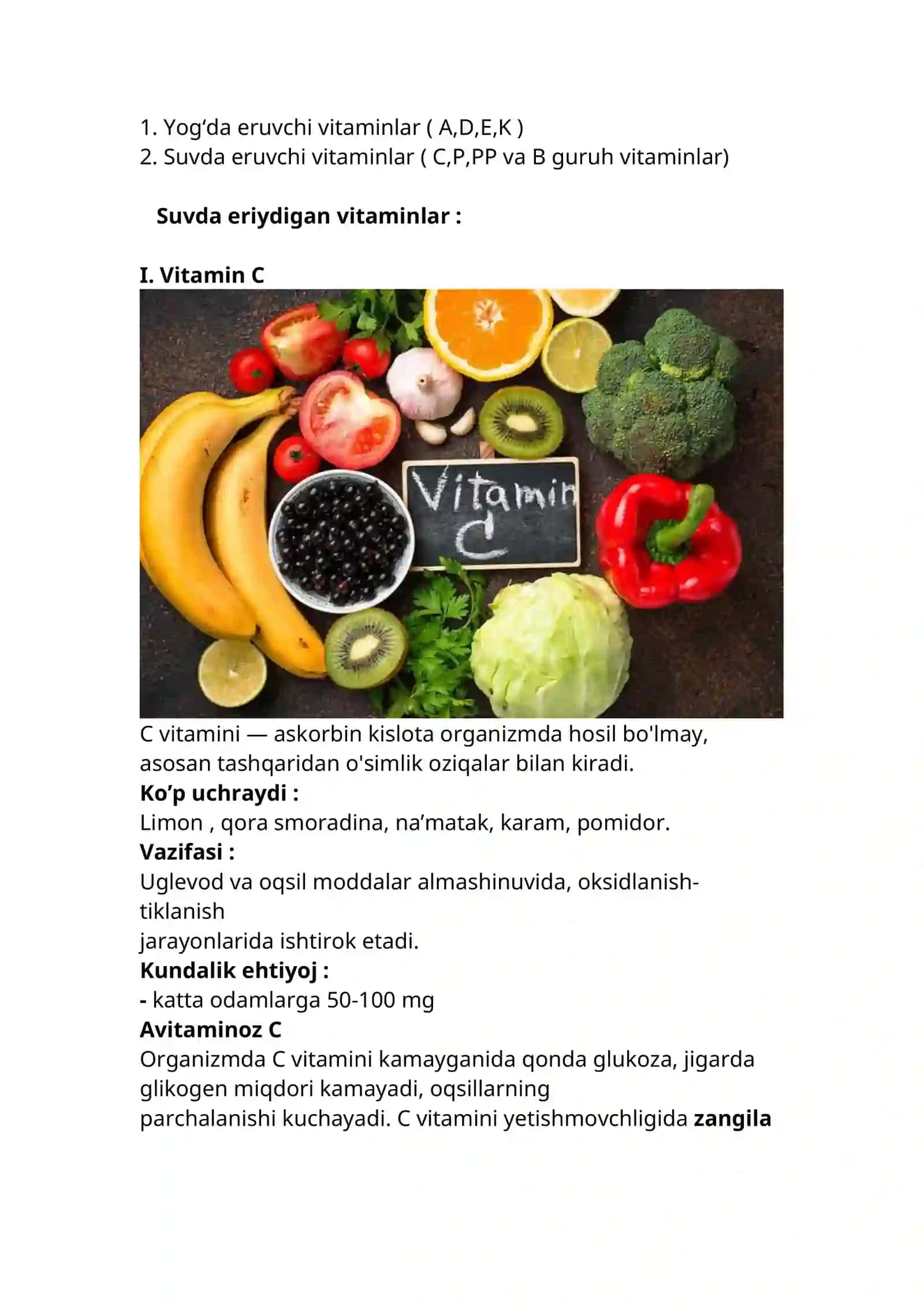 Vitaminlar 2