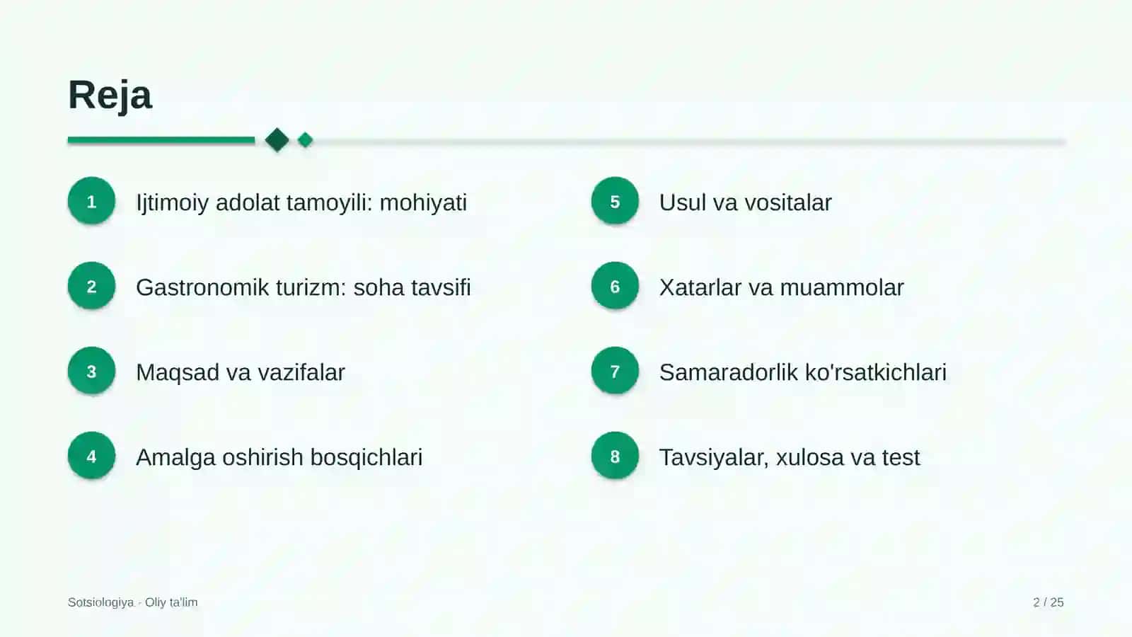 Gastronomik turizmda ijtimoiy adolat tamoyili 2