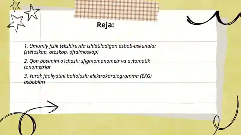 Bemorlarning tibbiy asbob-uskunalar bilan tekshirish 2