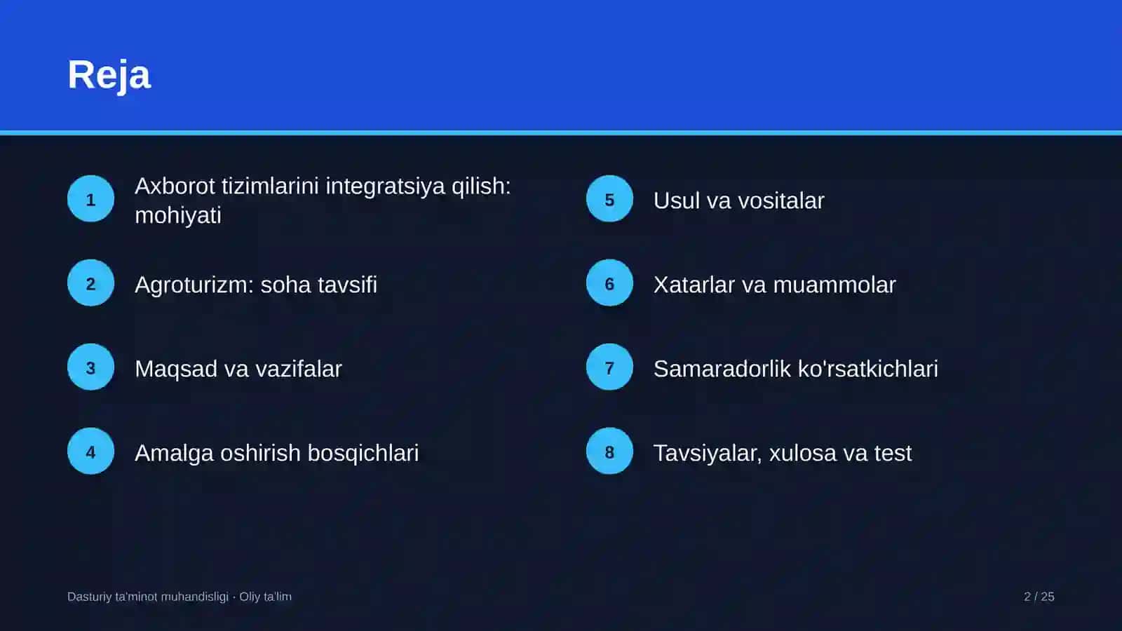 Agroturizmda axborot tizimlarini integratsiya qilish 2