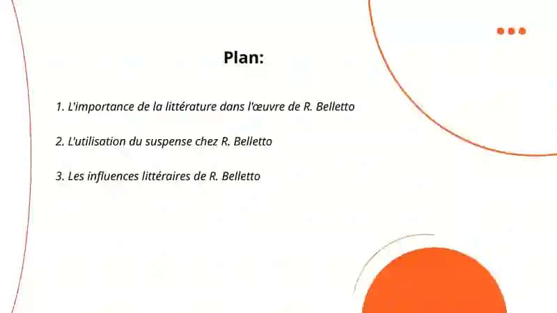 Le travail de R. Belletto 2