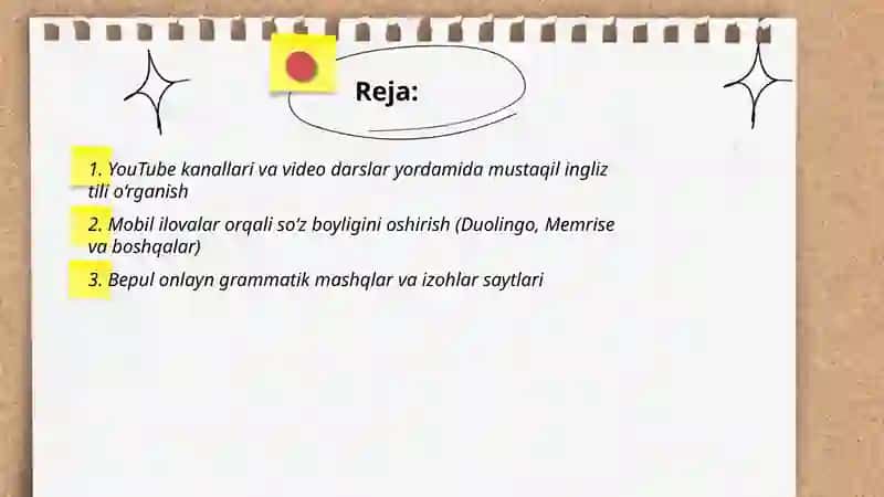 Internetdagi bepul resurslar yordamida ingliz tilini mustaqil o‘rganish 2