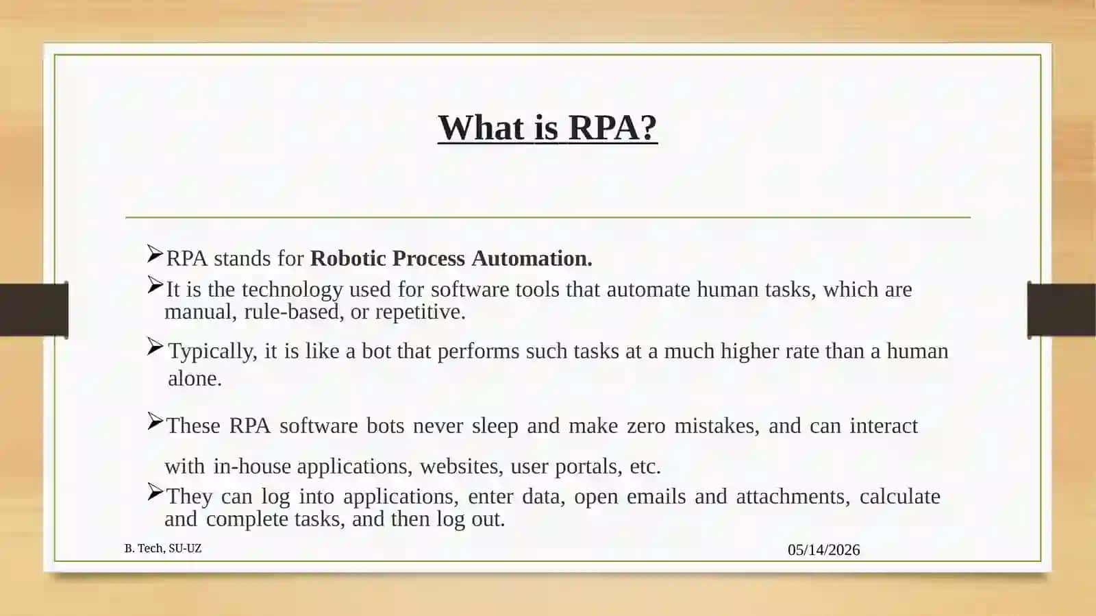 Robotics Foundations 2