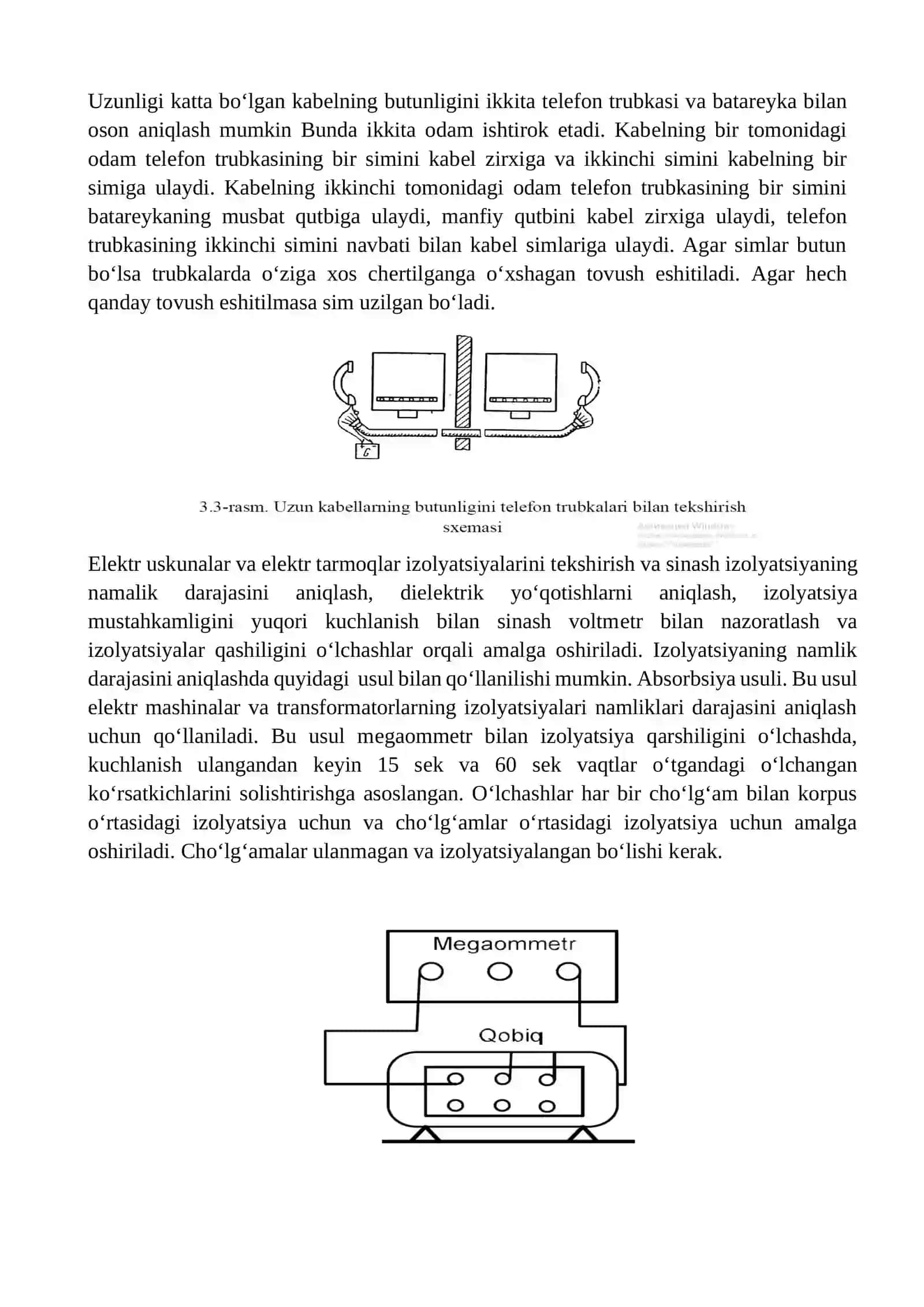 Elektr tarmoqlarning shikastlangan joylarini aniqlashni o’rganish 2
