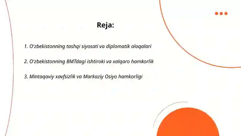O'zbekiston va jahon hamjamiyati 2