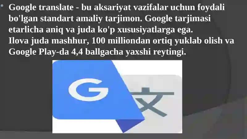 Onlayn tarjimon bilan ishlash 2