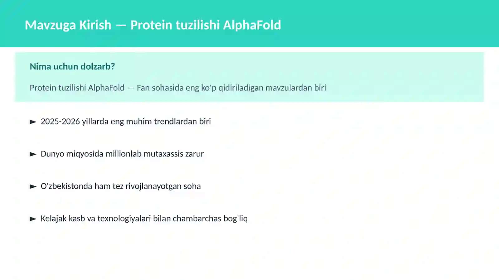 Protein tuzilishi AlphaFold 2