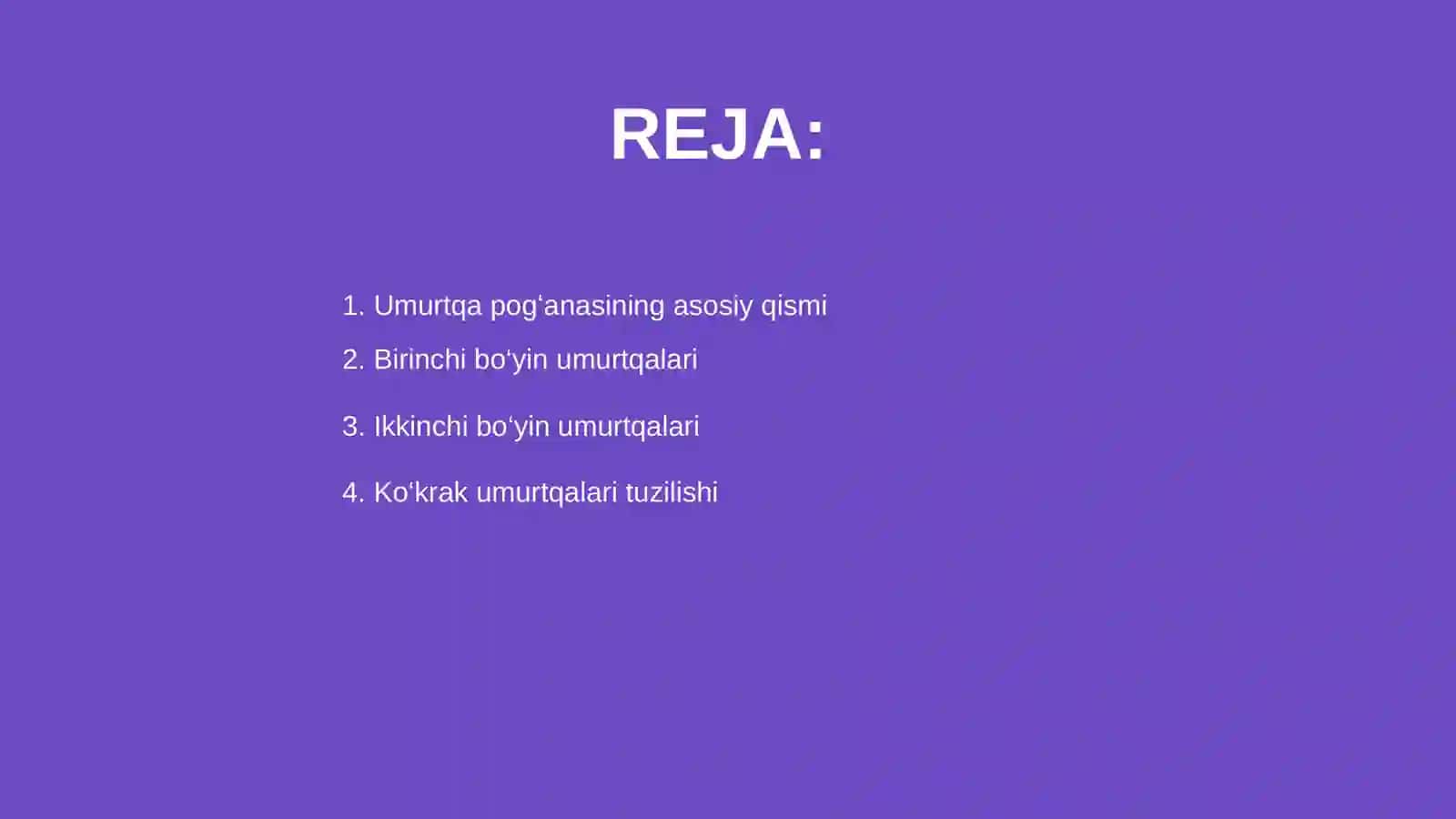 Umurtqa pogʻanasi suyaklari 2