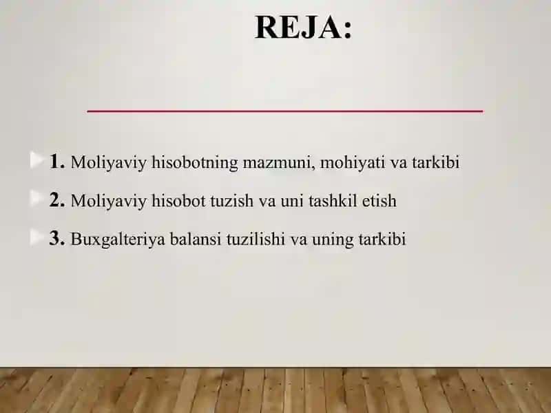Moliyaviy hisobot 2