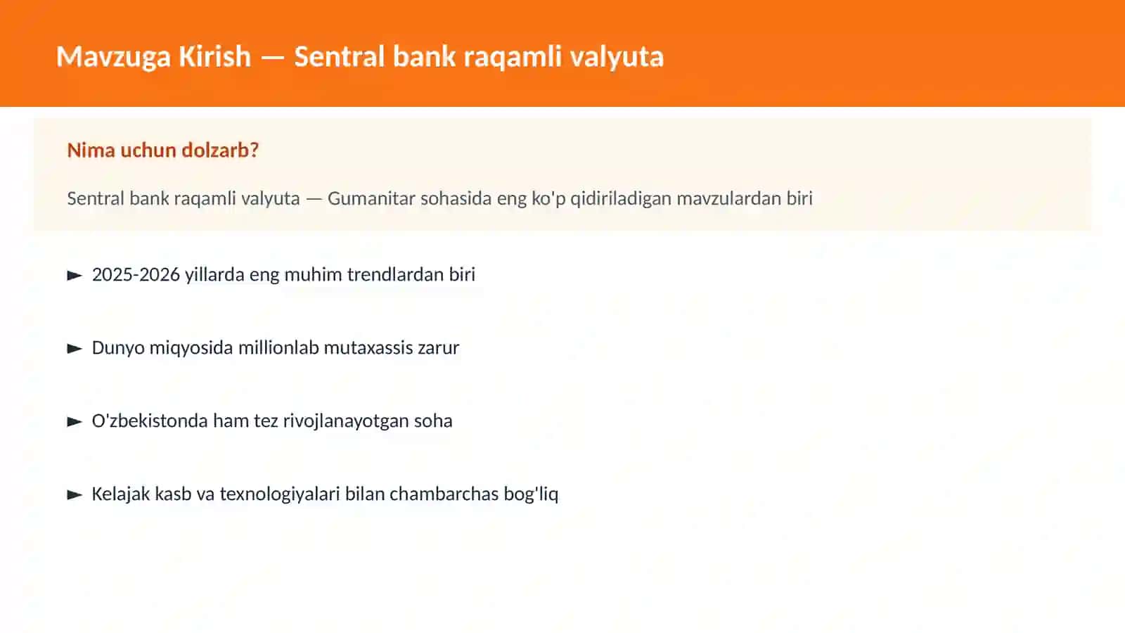 Sentral bank raqamli valyuta 2