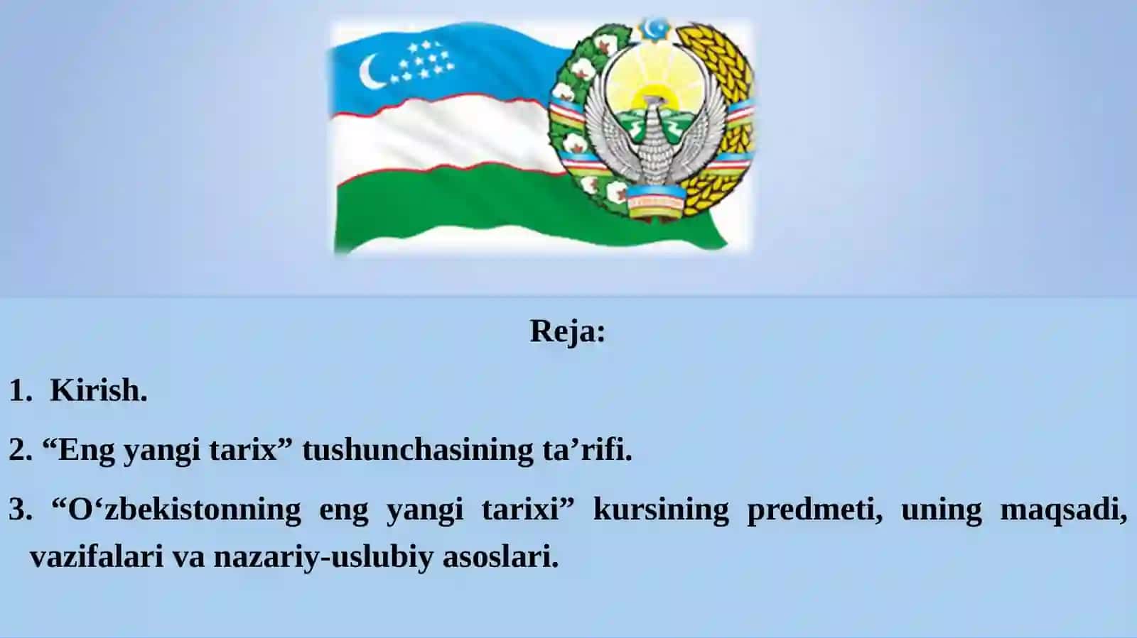 O‘zbekistonning eng yangi tarixi 2