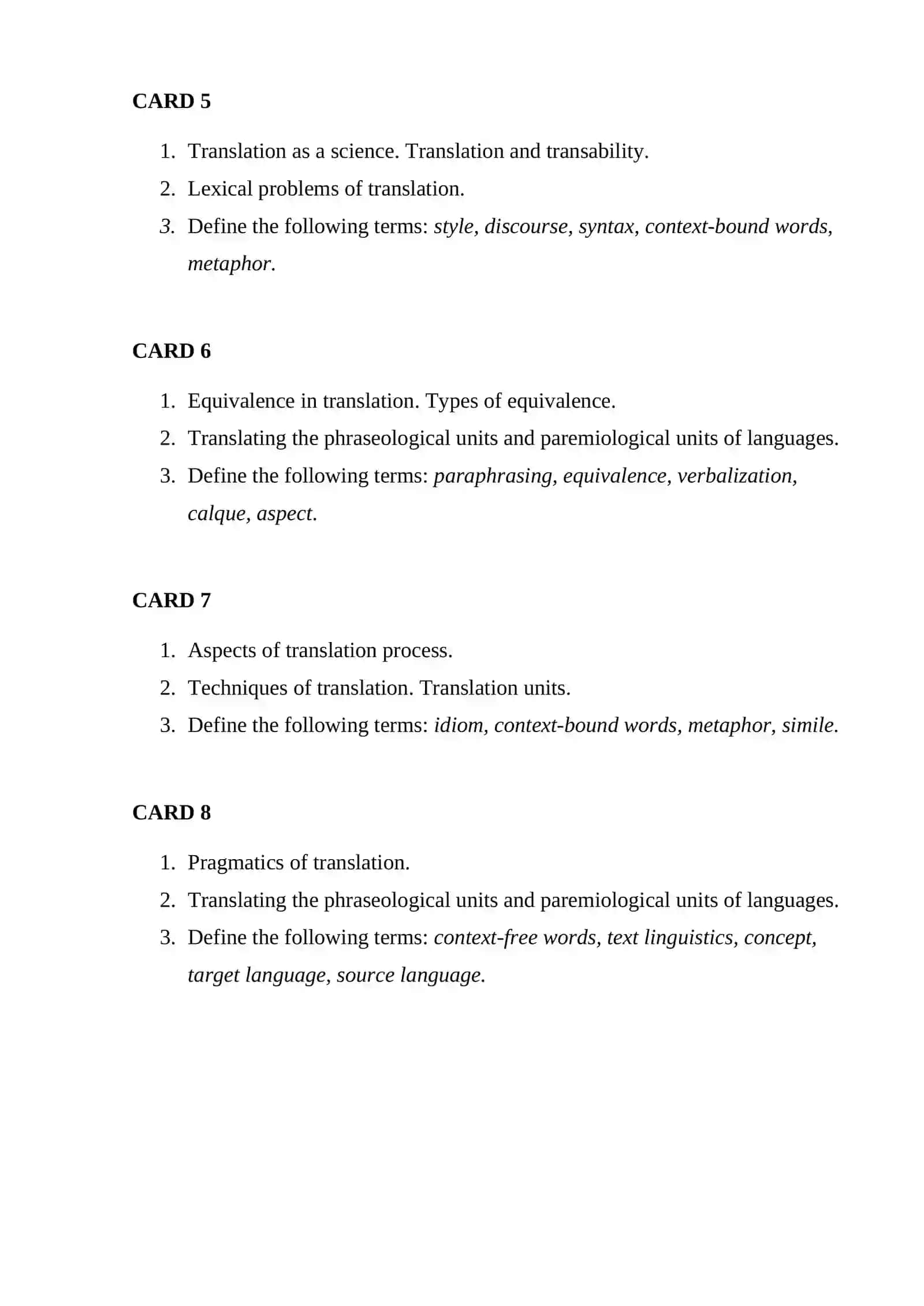 Translation as a science 2