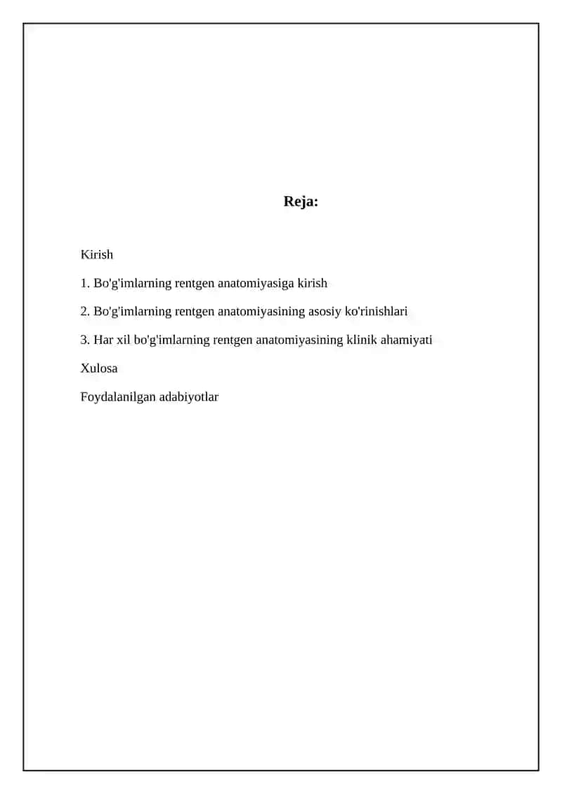 Bo'g'imlarning rentgen anatomiyasi 2