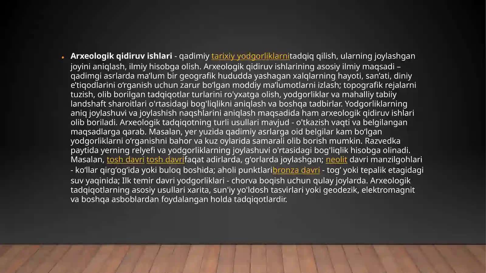 Arxeologik razvedka turlari 2