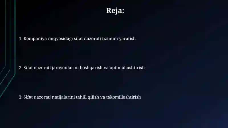 Sifat nazorati xarajatlari 2