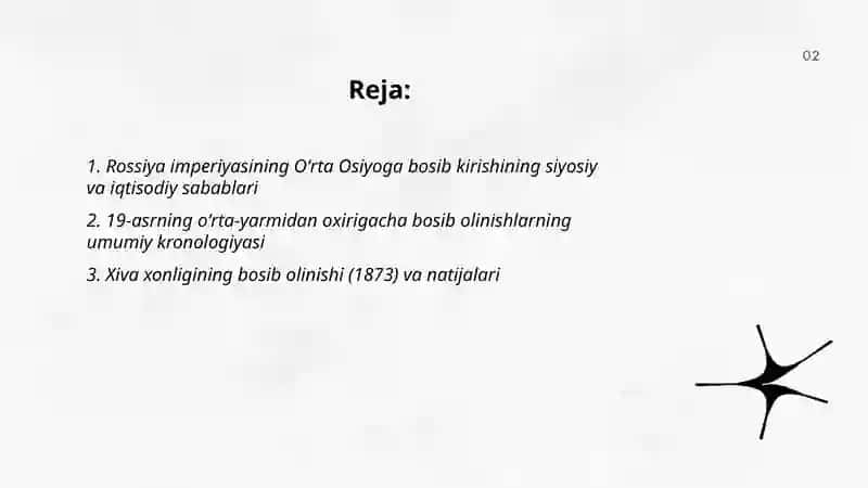 Oʻrta Osiyo xonliklarining Rossiya imperiyasi tomonidan bosib olinishi 2