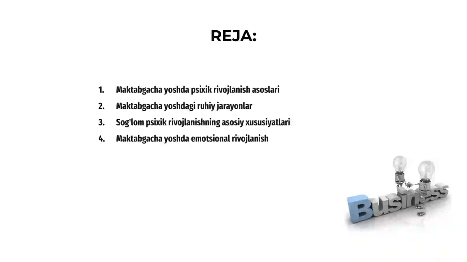 Maktabgacha yoshda Psixik Rivojlanish 2