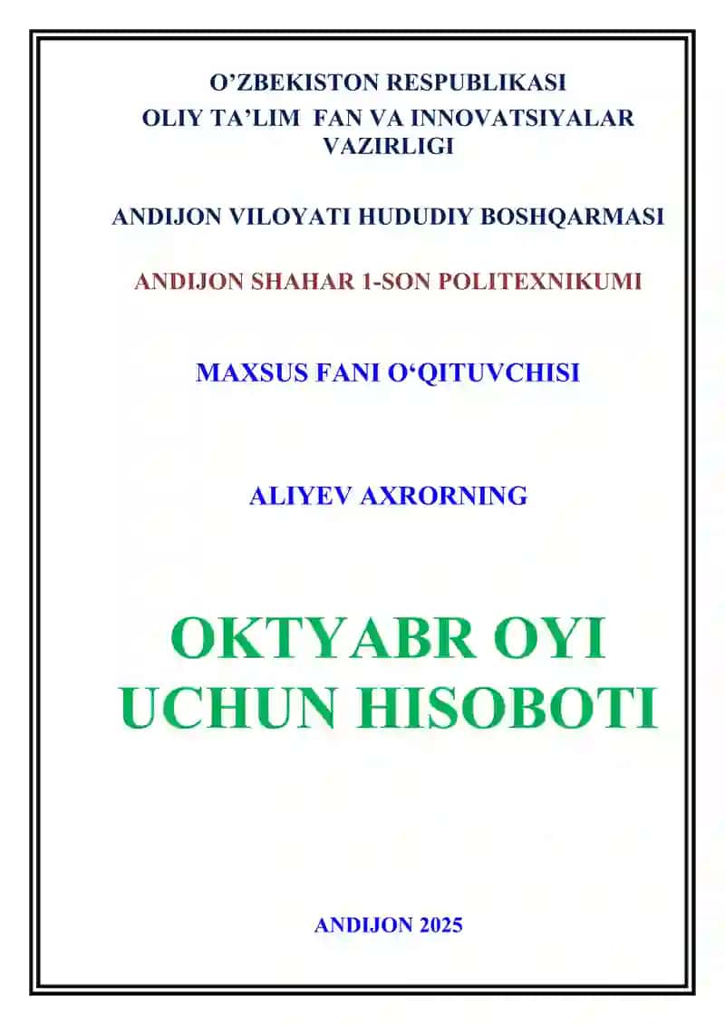 OY NOMLARI 2