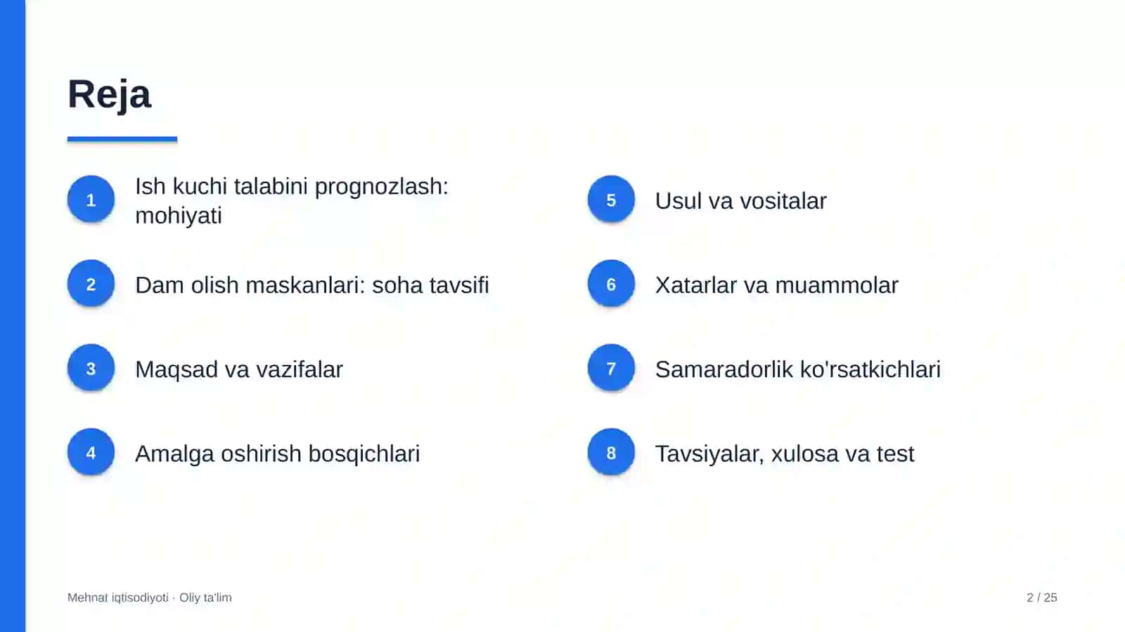 dam olish maskanlarida ish kuchi talabini prognozlash 9780 2
