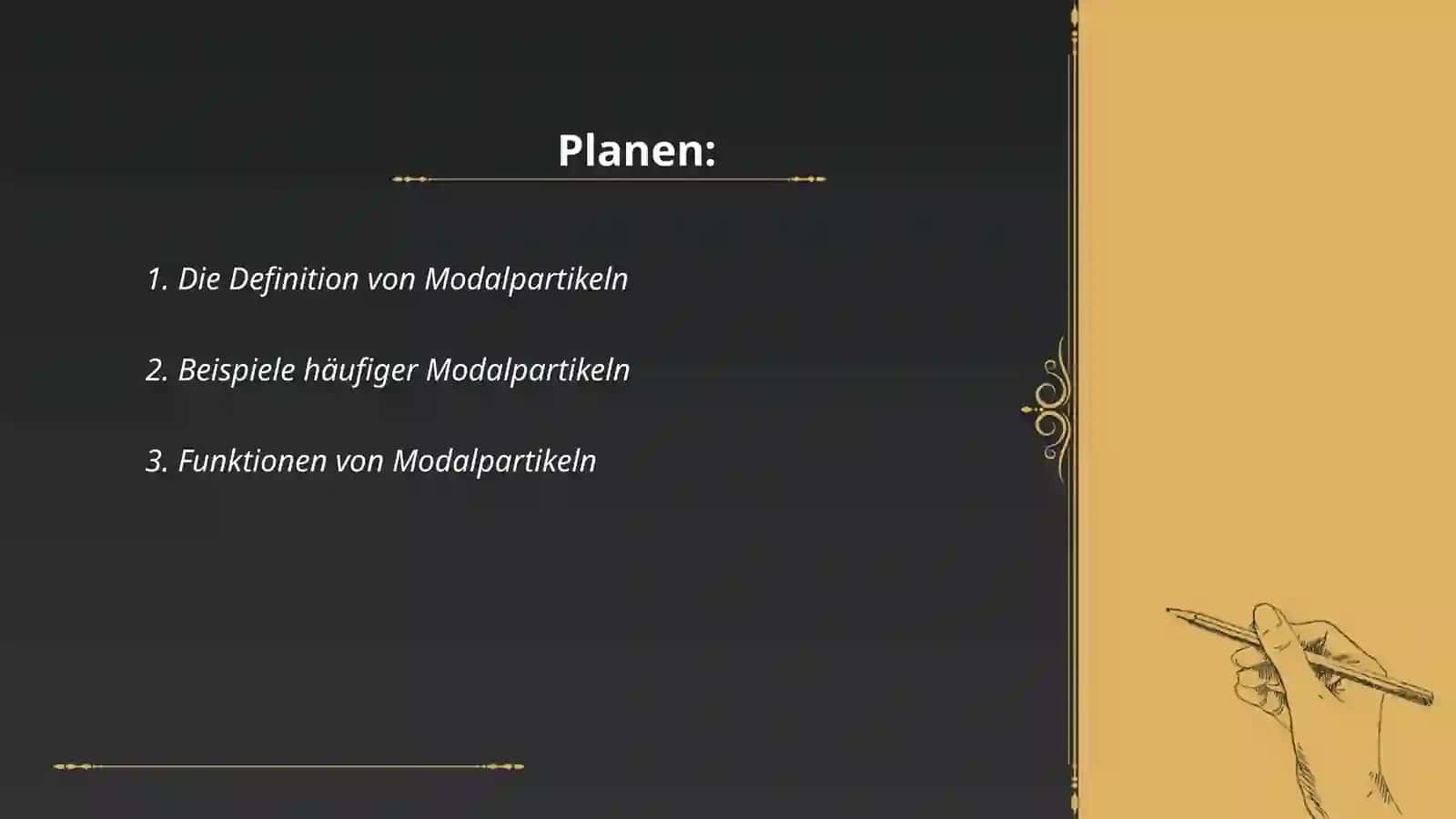 Die Verwendung von Modalpartikeln im Deutschen 2