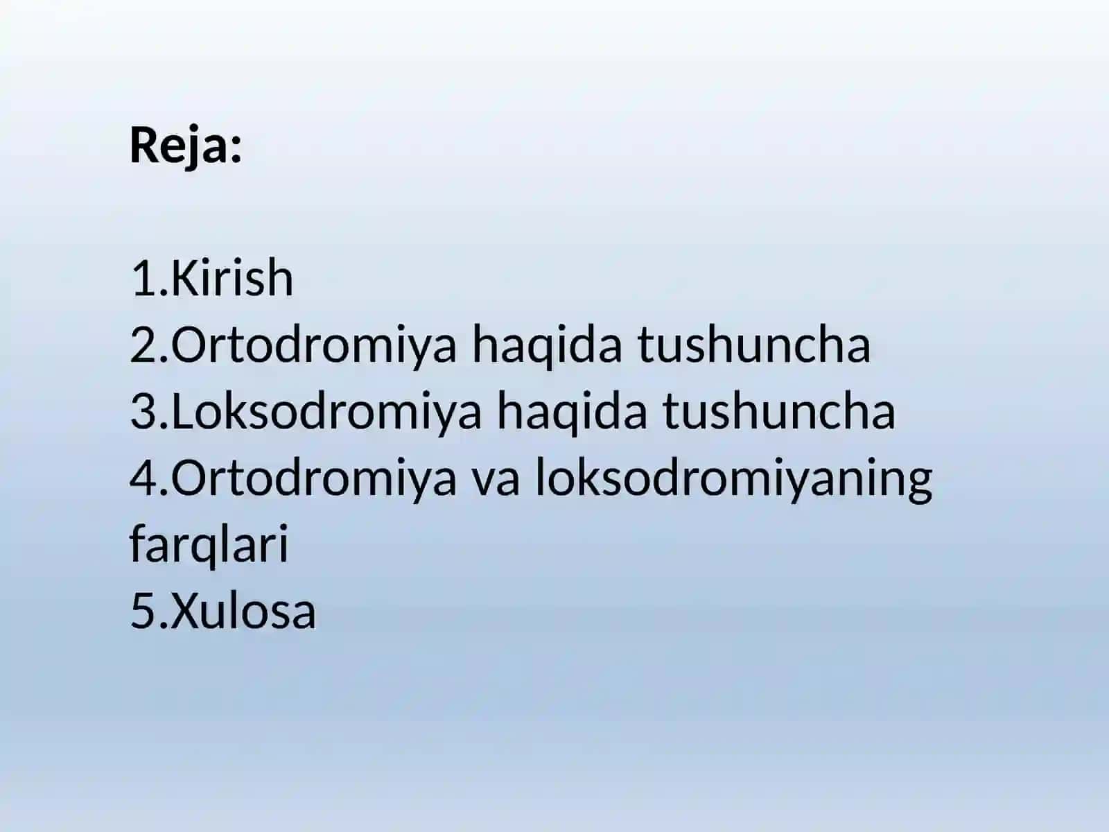 Ortodromiya va loksodromiyani aniqlash 2