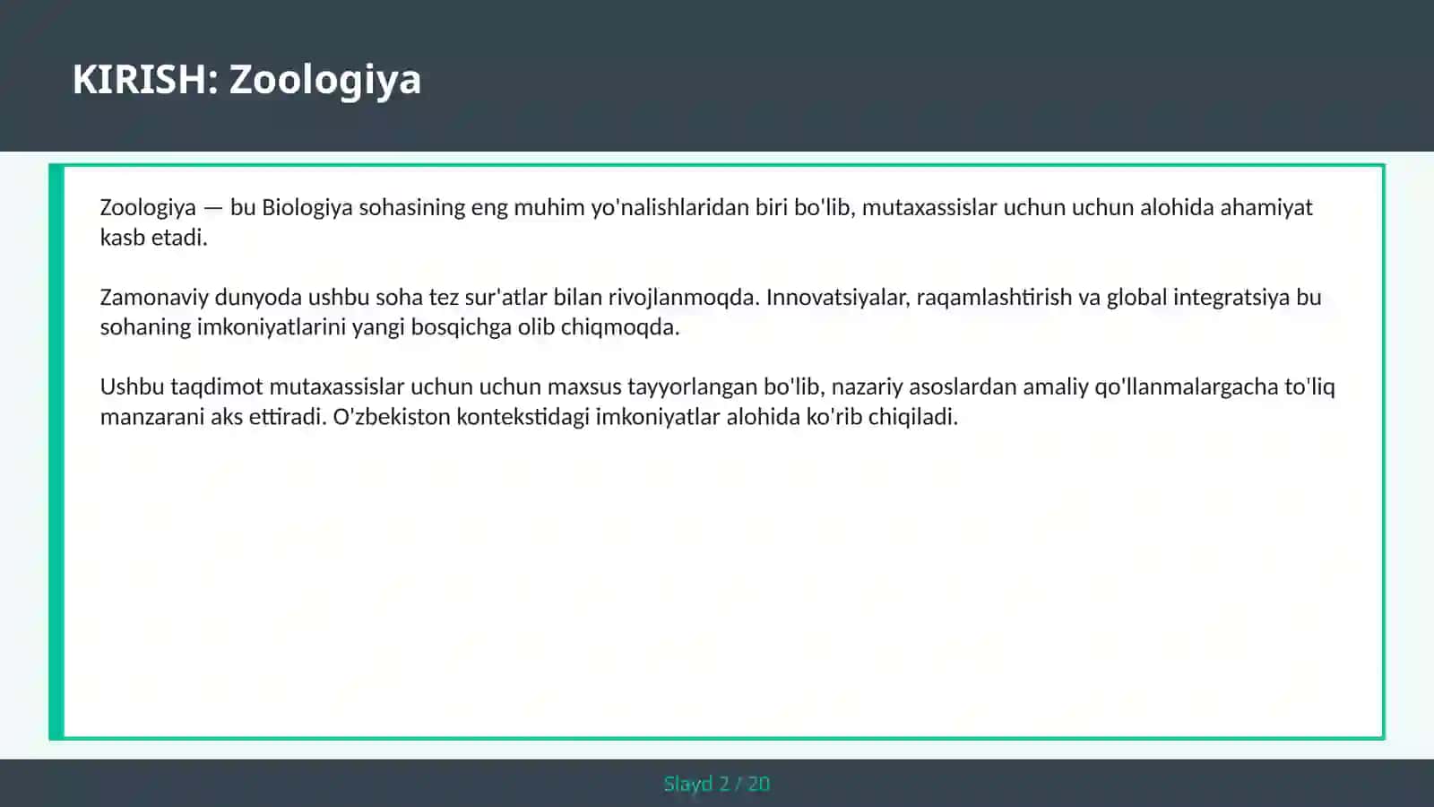 Zoologiya 2