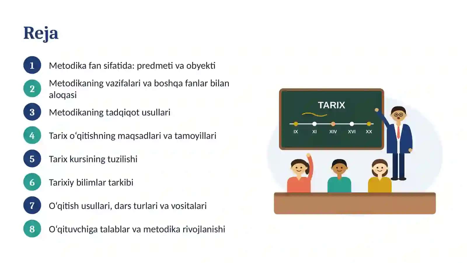 TARIX O‘QITISH METODIKASI 2
