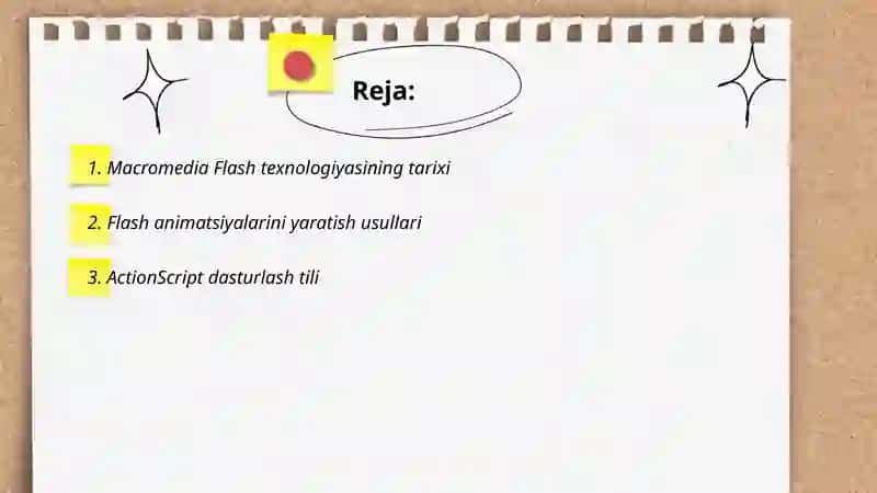 Macromedia Flash texnologiyasi 2
