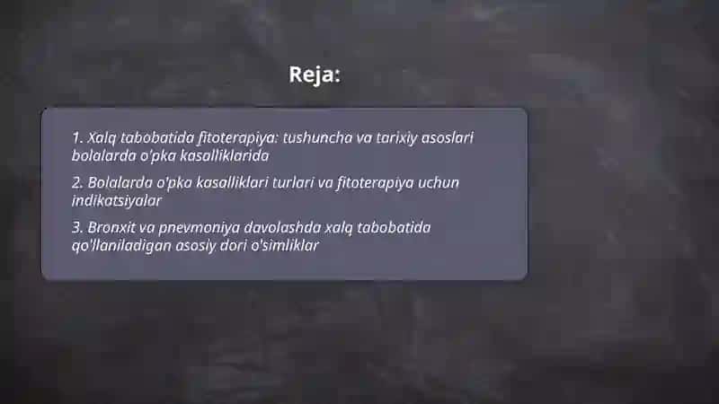 Xalq tabobatida fitoterapiya 2
