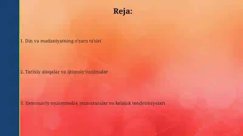 Din va madaniyatning o'zaro ta'siri 2