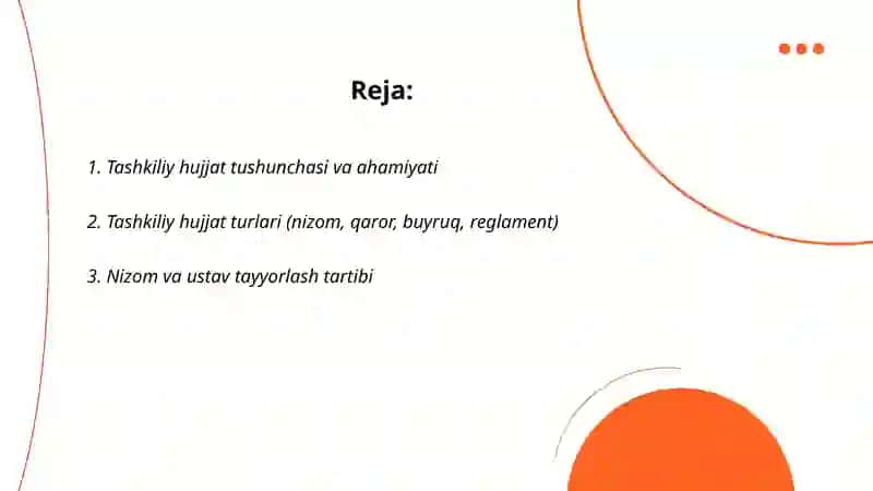 Tashkiliy hujjat 2