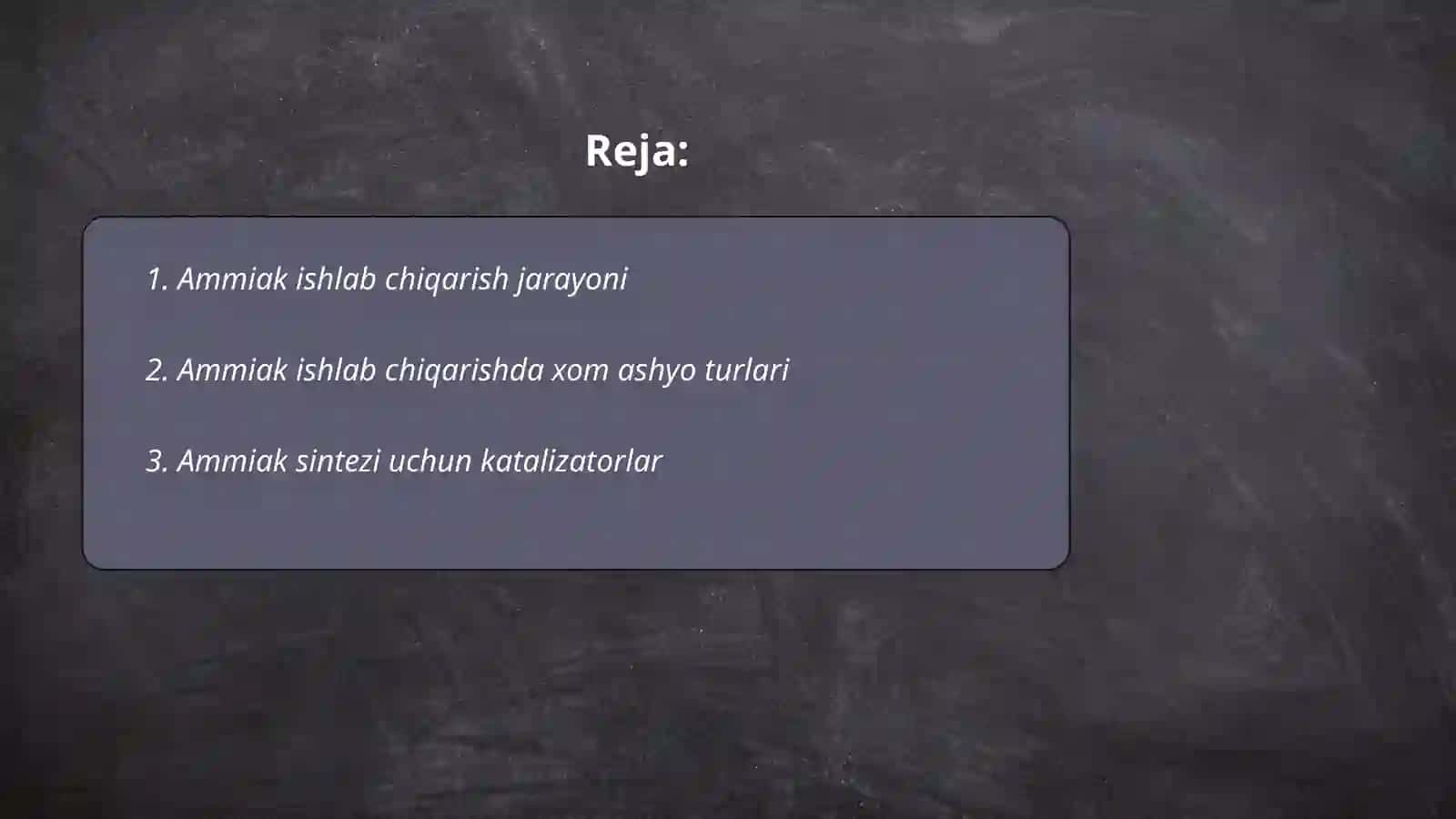 Ammiak ishlab chiqarish 2