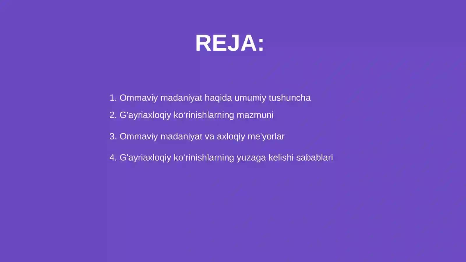 Ommaviy madaniyat 2