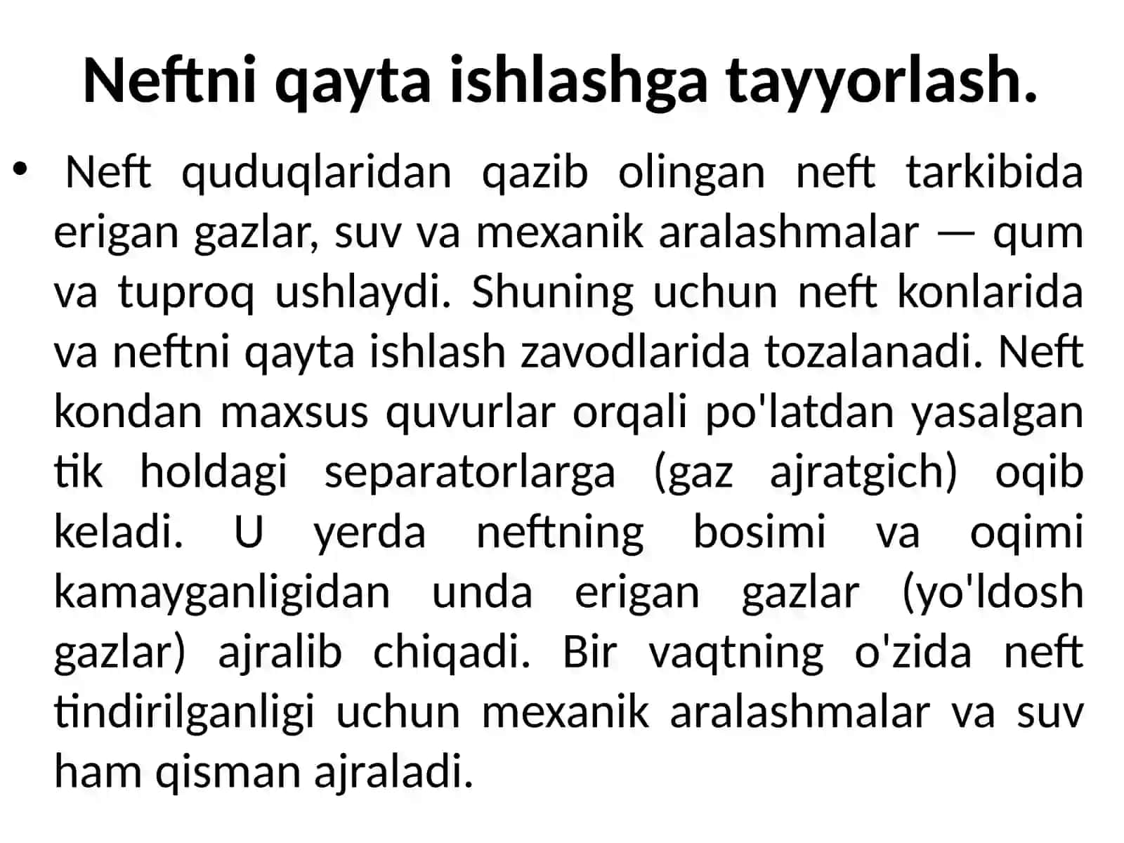Neft va gazni termik qayta ishlash 2