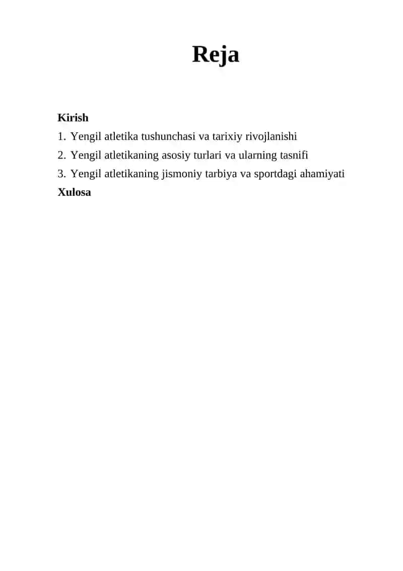 Yengil atletika va uning turlari 2