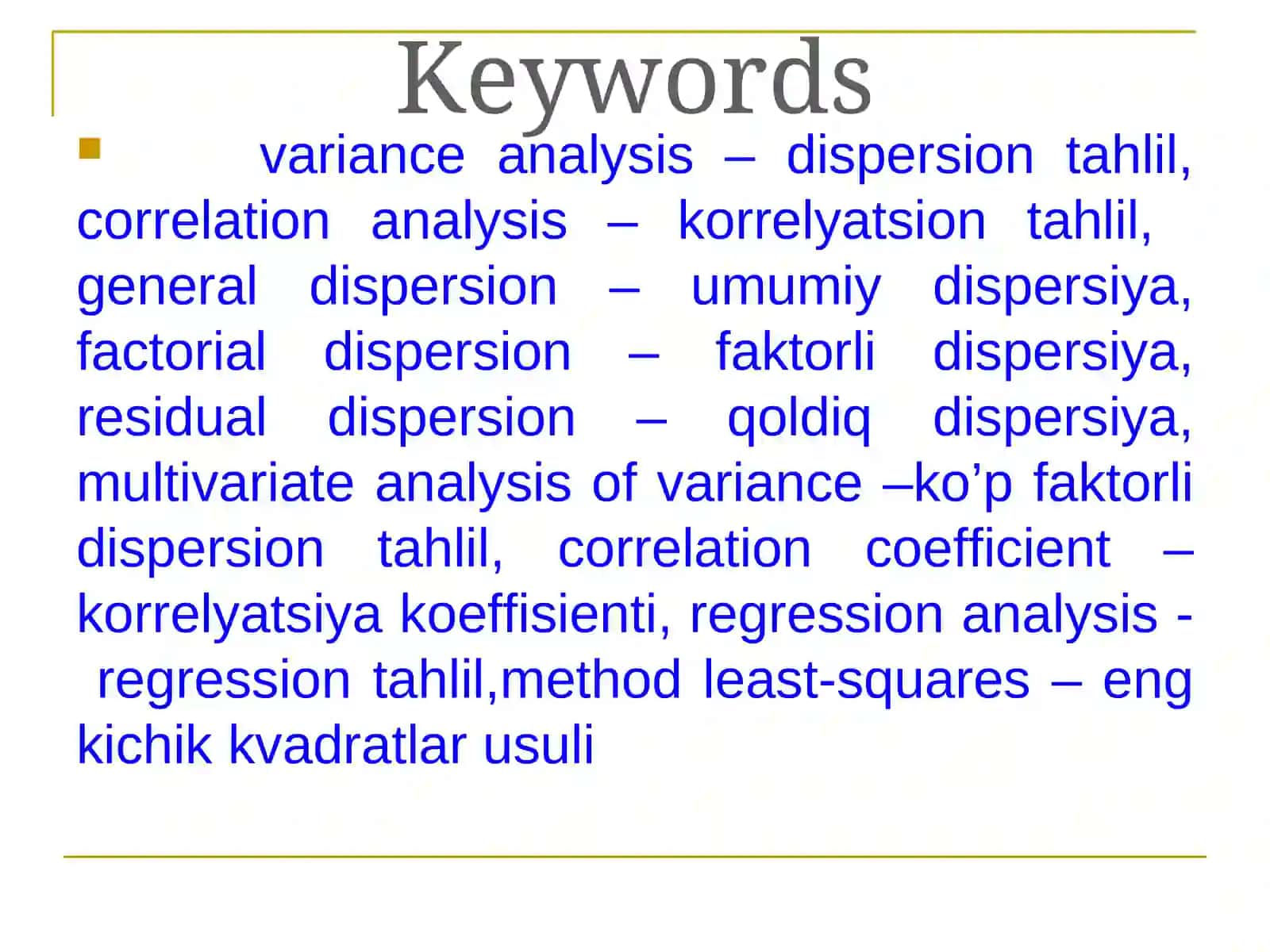 BOG’LIQLIK-LARNING STATISTIC TAHLILI 2