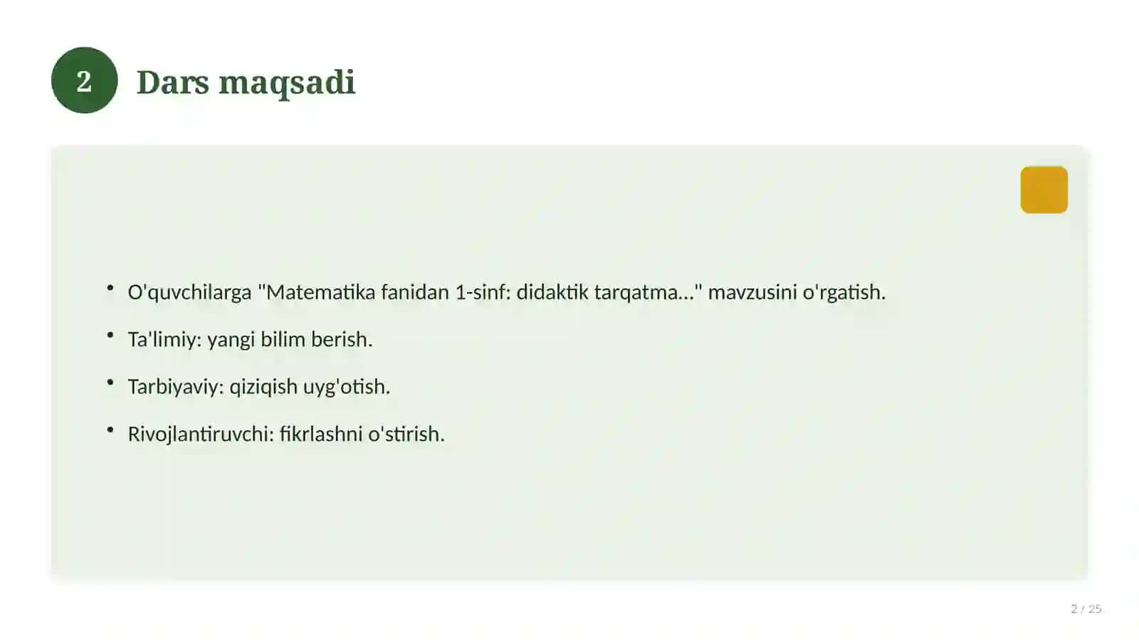 Matematika fanidan 1-sinf: didaktik tarqatma materiallar 2