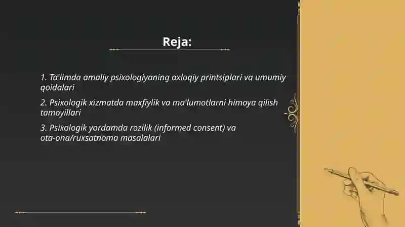 TA'LIMDA AMALIY PSIXOLOGIYA AXLOQIY ME'YOR VA QOIDALARI 2