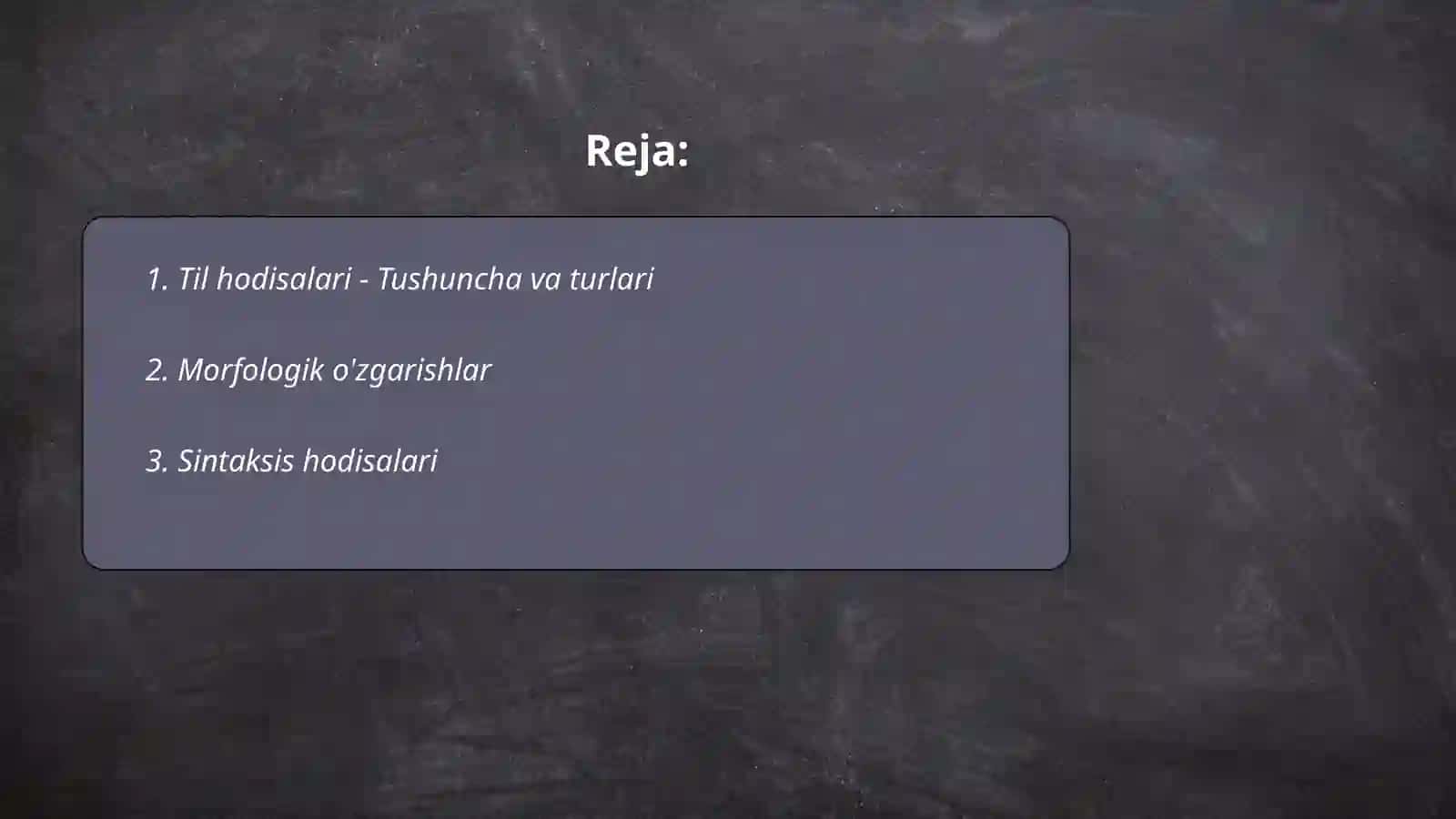 Til hodisalari va ularning nomlanishi 2