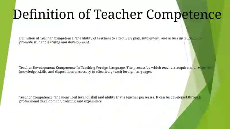 Teacher Development: Competence In Teaching Foreign Language 2