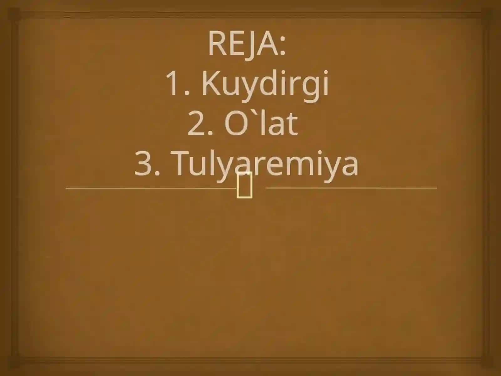 Kuydirgi Olat Tulyaremiya 2
