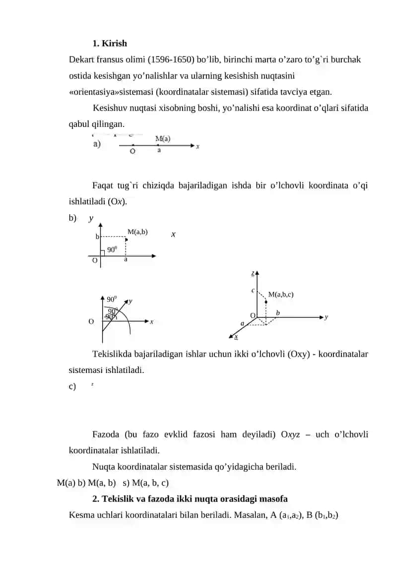 Tekislikda analatik geometriya 2
