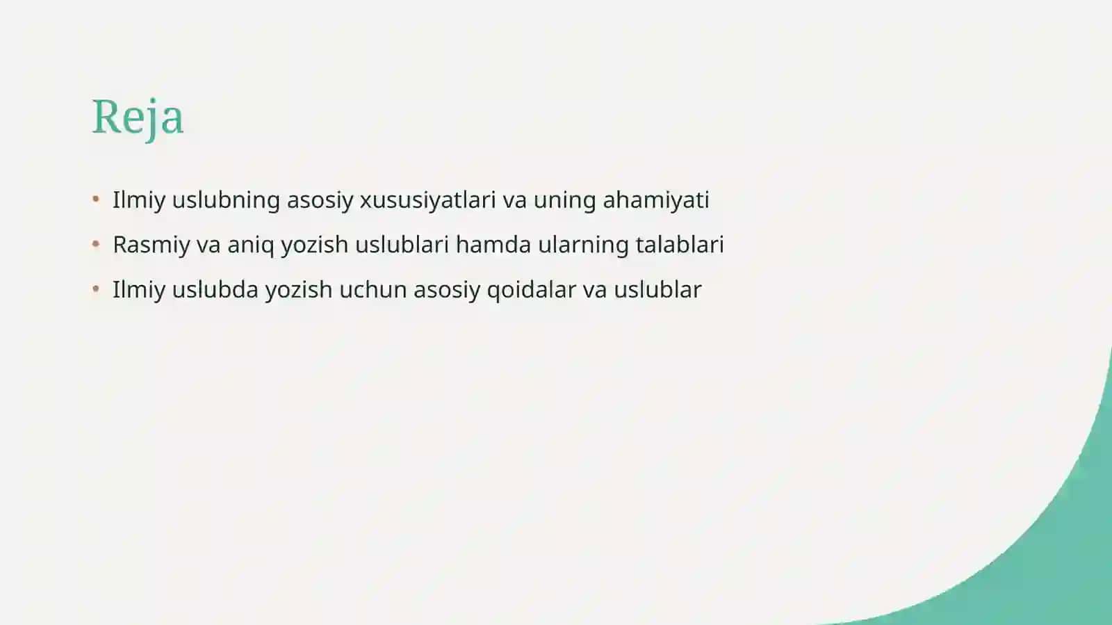 Ilmiy uslub 2