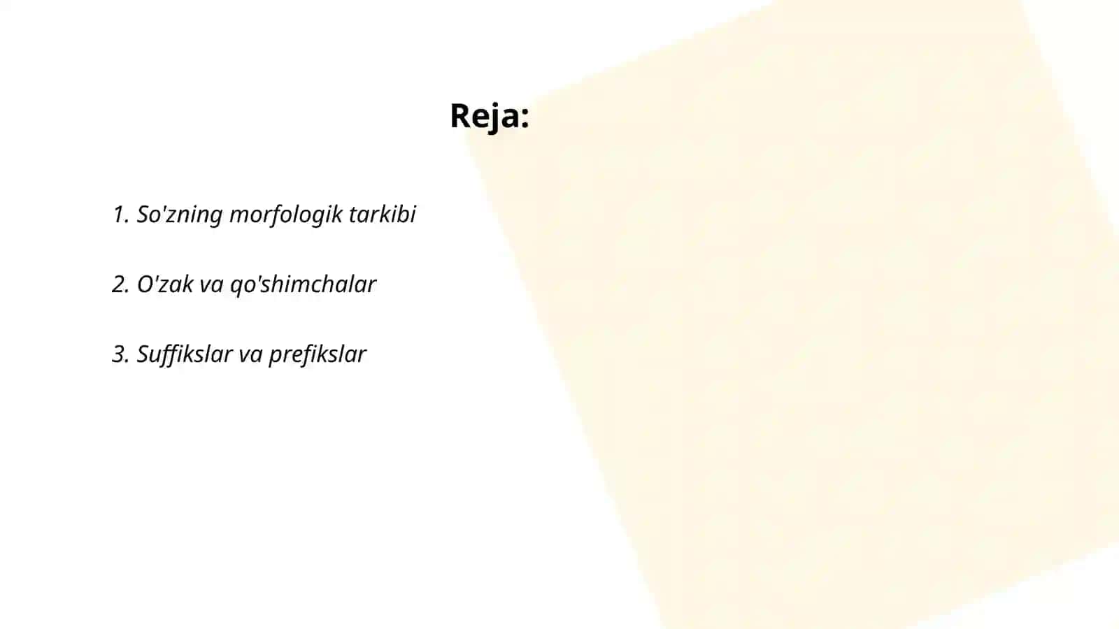 So'zning morfologik tarkibi 2