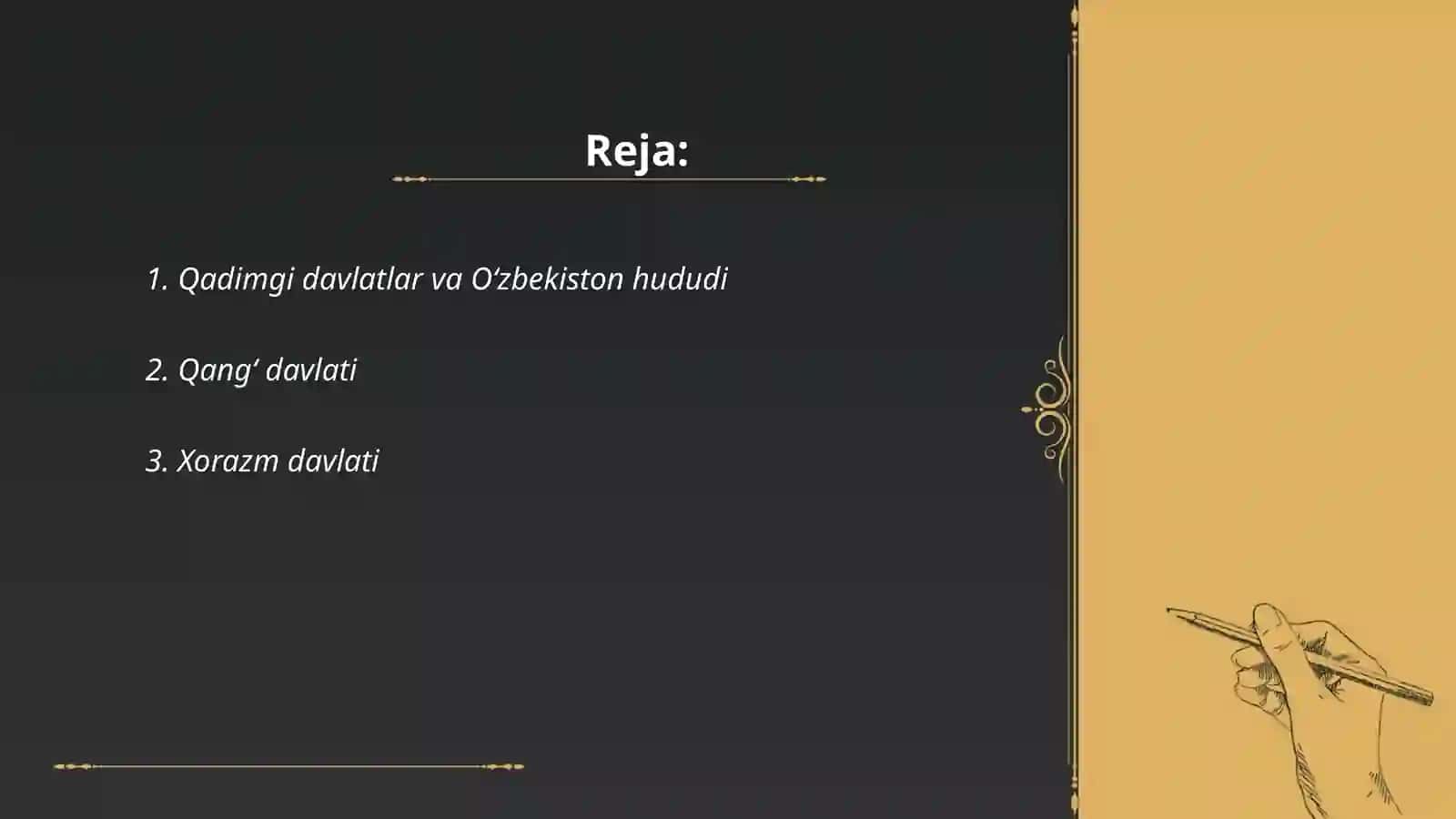Oʻzbek davlatchiligining tarixiy bosqichlari 2