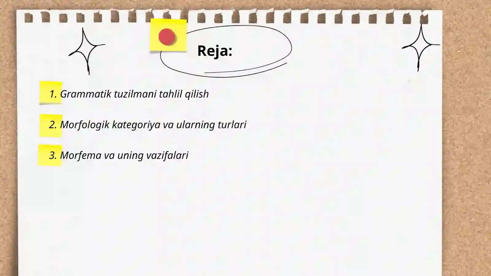 Grammatika va Morfologiya 2